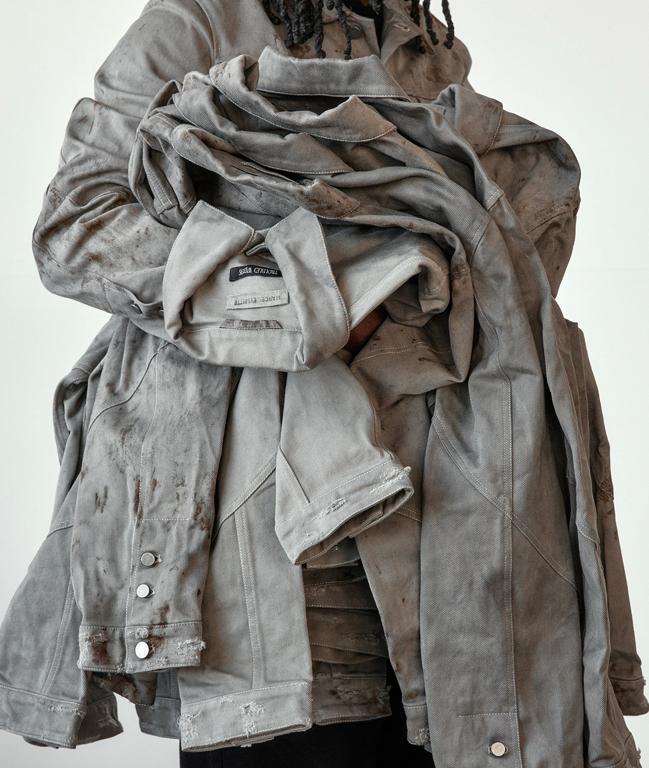 Back Clip Denim Jacket