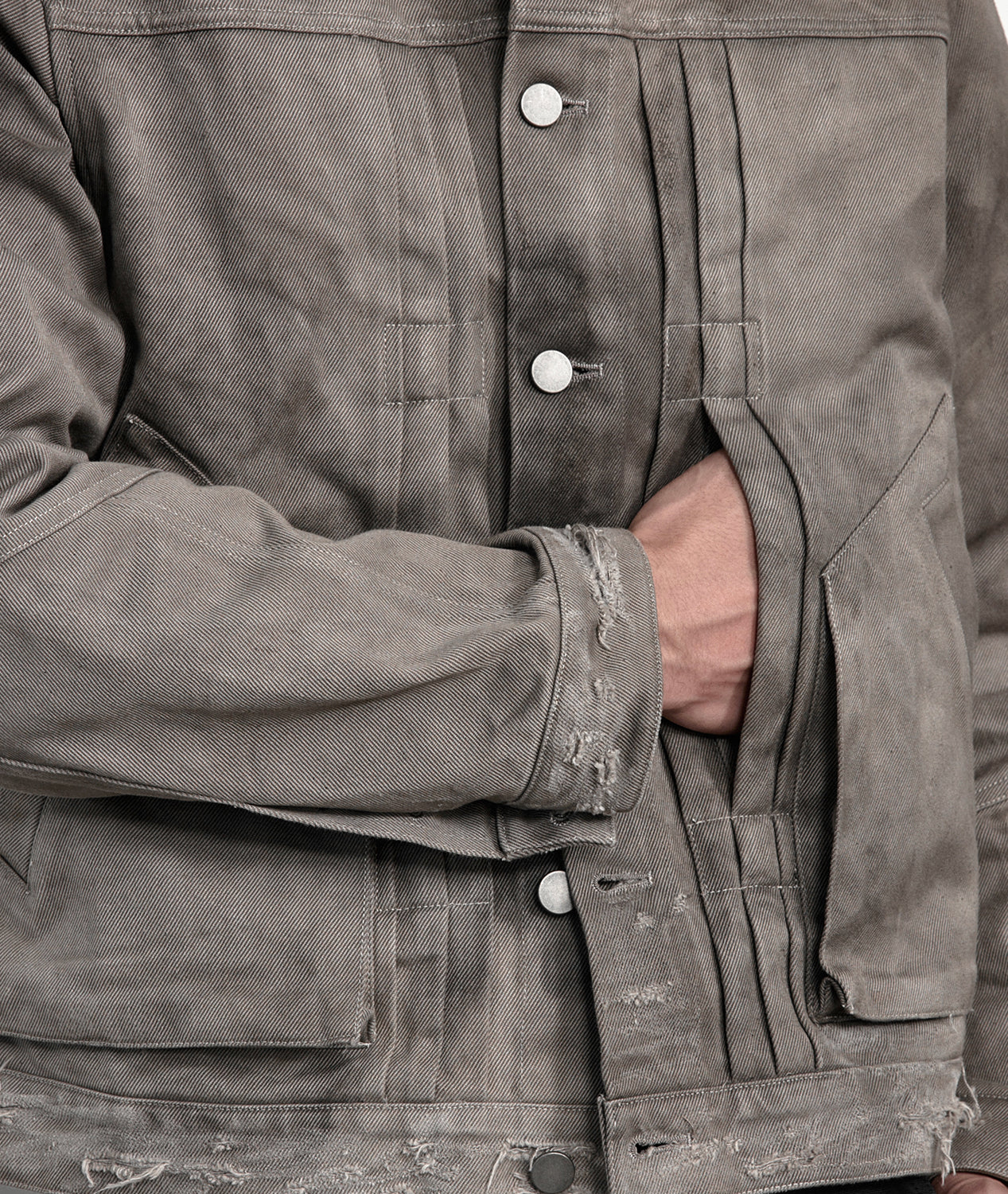 Back Clip Denim Jacket